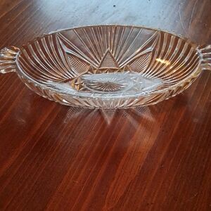 Elegant Clear Glass Serving Dish